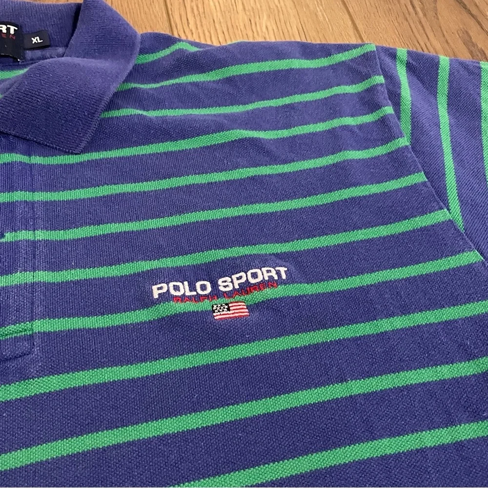 Polo Sport Ralph‎ Lauren Green Blue Polo Shirt